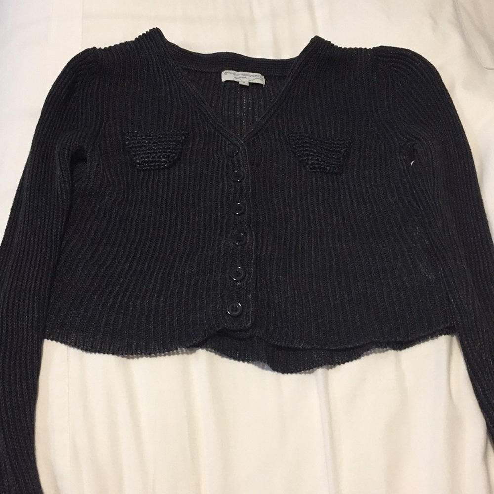 Opening ceremony black knit cardigan size small